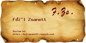 Fél Zsanett névjegykártya