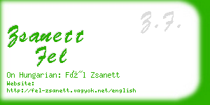 zsanett fel business card